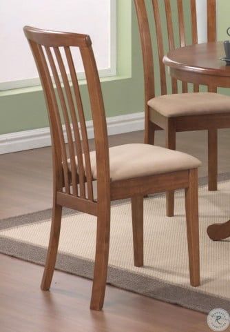 Trendy Light Brown Dining Tables Throughout Brannan Light Brown Round Dining Room Set From Coaster (Photo 4 of 20)