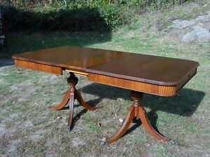 Trendy Mahogany Dining Tables Intended For Vintage Hepplewhite Duncan Phyfe Mahogany Dining Table (Photo 9 of 20)