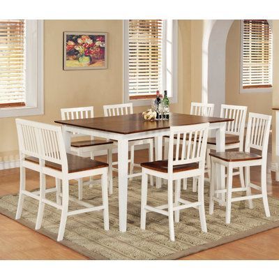 Trendy Silver Dining Tables In Steve Silver Branson 8 Piece 54x42 Counter Height Set In (View 7 of 20)