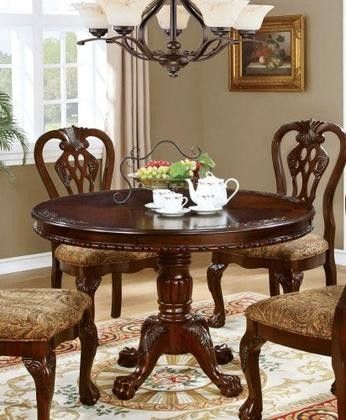 Vintage Brown Round Dining Tables Within Trendy Furniture Of America Elana Collection Cm3212rt Table  (View 3 of 20)