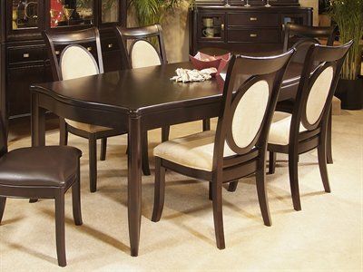 Well Known Dark Hazelnut Dining Tables With Regard To Somerton Dwelling 138a64 Signature Leg Dining Table, Dark (View 8 of 20)