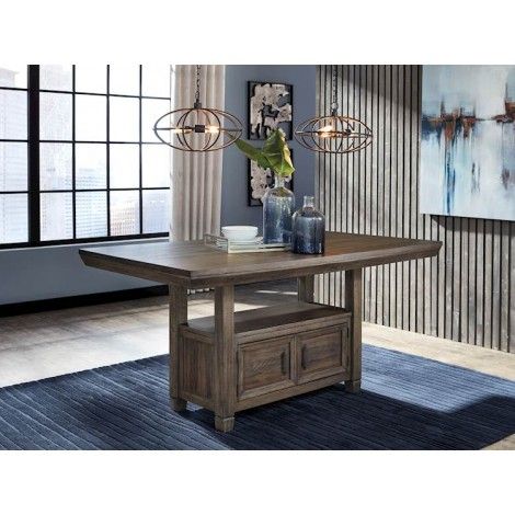 Well Known Johurst Gray Rectangular Dining Room Counter Table Inside Natural Rectangle Dining Tables (Photo 16 of 20)