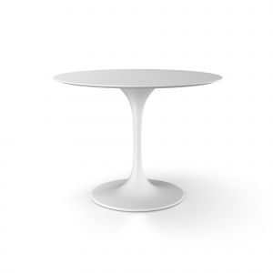Well Liked White Dining Tables With Bloom Round Dining Table  White Matte Lacquer 40" (Photo 19 of 20)
