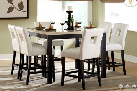 White Counter Height Dining Tables In Latest 5 Pc Homelegance Archstone Collection Counter Height (Photo 8 of 20)