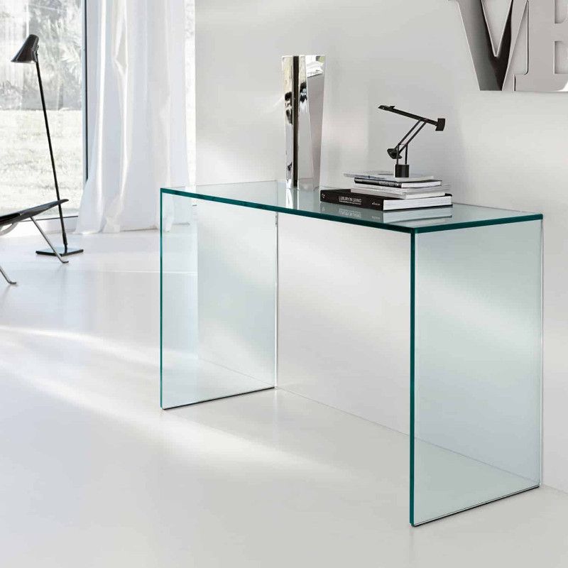 10 Glass Minimalist Console Tables For Modern Entryway Throughout Glass And Pewter Console Tables (Photo 16 of 20)