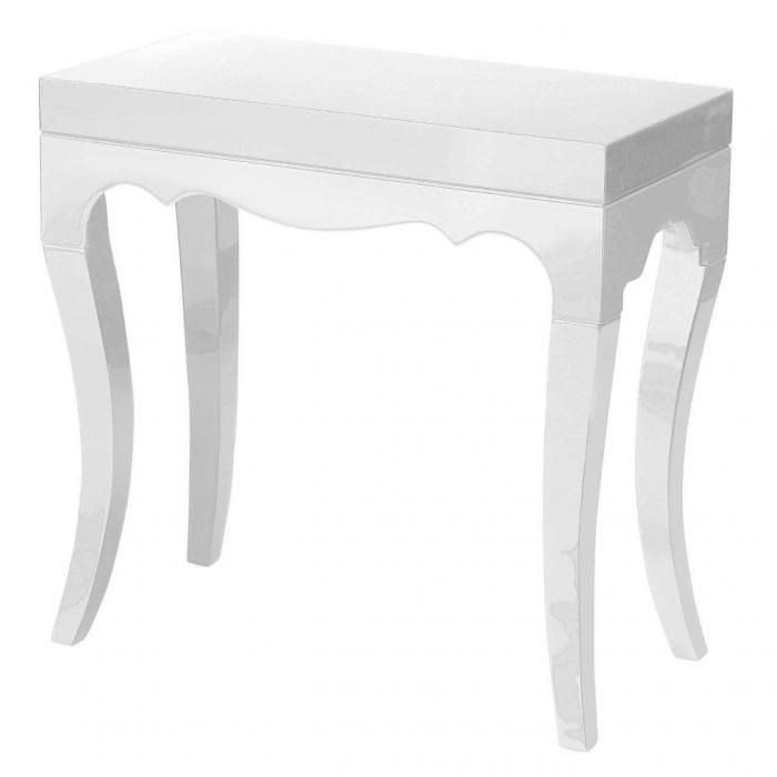 10 White Console Tables For The Hallways – Rilane Throughout Gloss White Steel Console Tables (Photo 17 of 20)