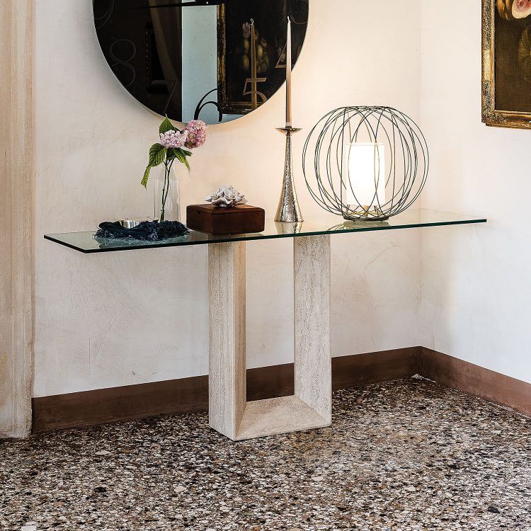 20 Beautiful Glass Entry Table Ideas Throughout Rectangular Glass Top Console Tables (Photo 7 of 20)