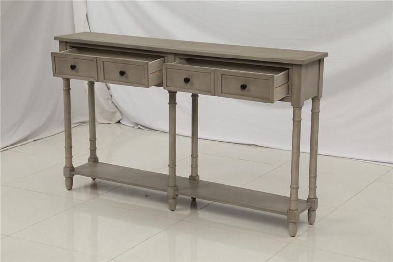 2020 Grey Wash Console Table Sofa Table Easy Assembly Two Pertaining To Gray Wash Console Tables (Photo 10 of 20)