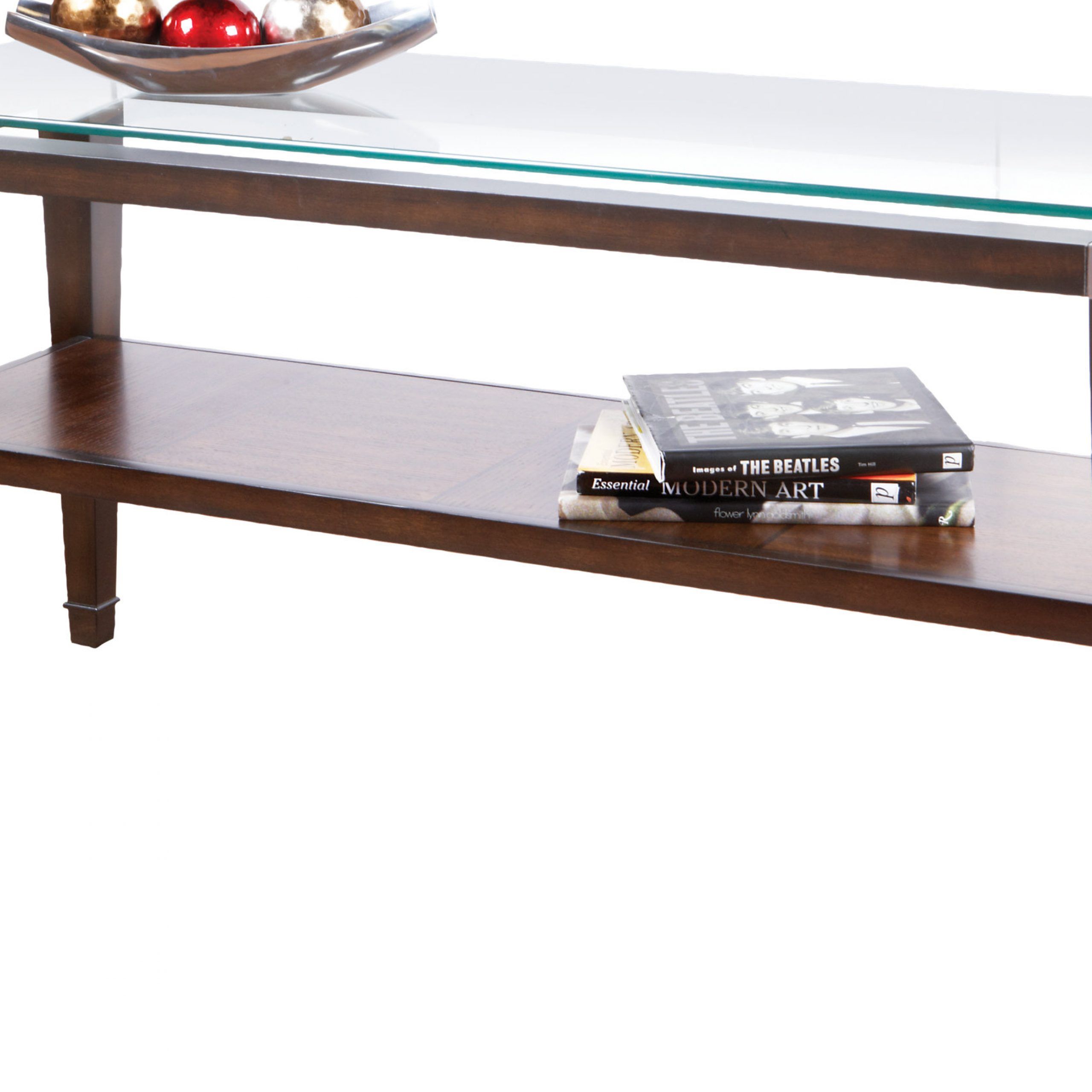 $249.99 – Laketon Walnut (dark Brown) Sofa Table – Glass In Dark Walnut Console Tables (Photo 17 of 20)