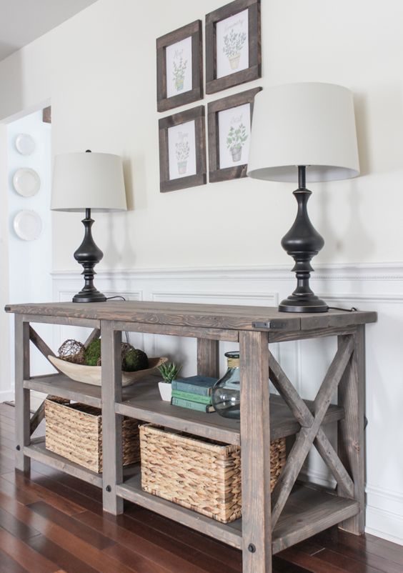 34 Stylish Console Tables For Your Entryway – Digsdigs Within Large Modern Console Tables (Photo 4 of 20)