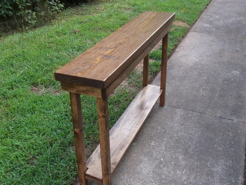48 Inch Rustic Console Table Extra Narrow Sofa Table With Rustic Barnside Console Tables (View 15 of 20)