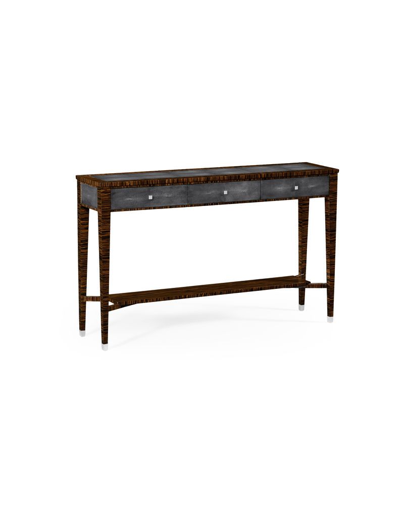 494366 Jonathan Charles Metropolitan Faux Macassar Ebony Throughout Faux Shagreen Console Tables (View 12 of 20)
