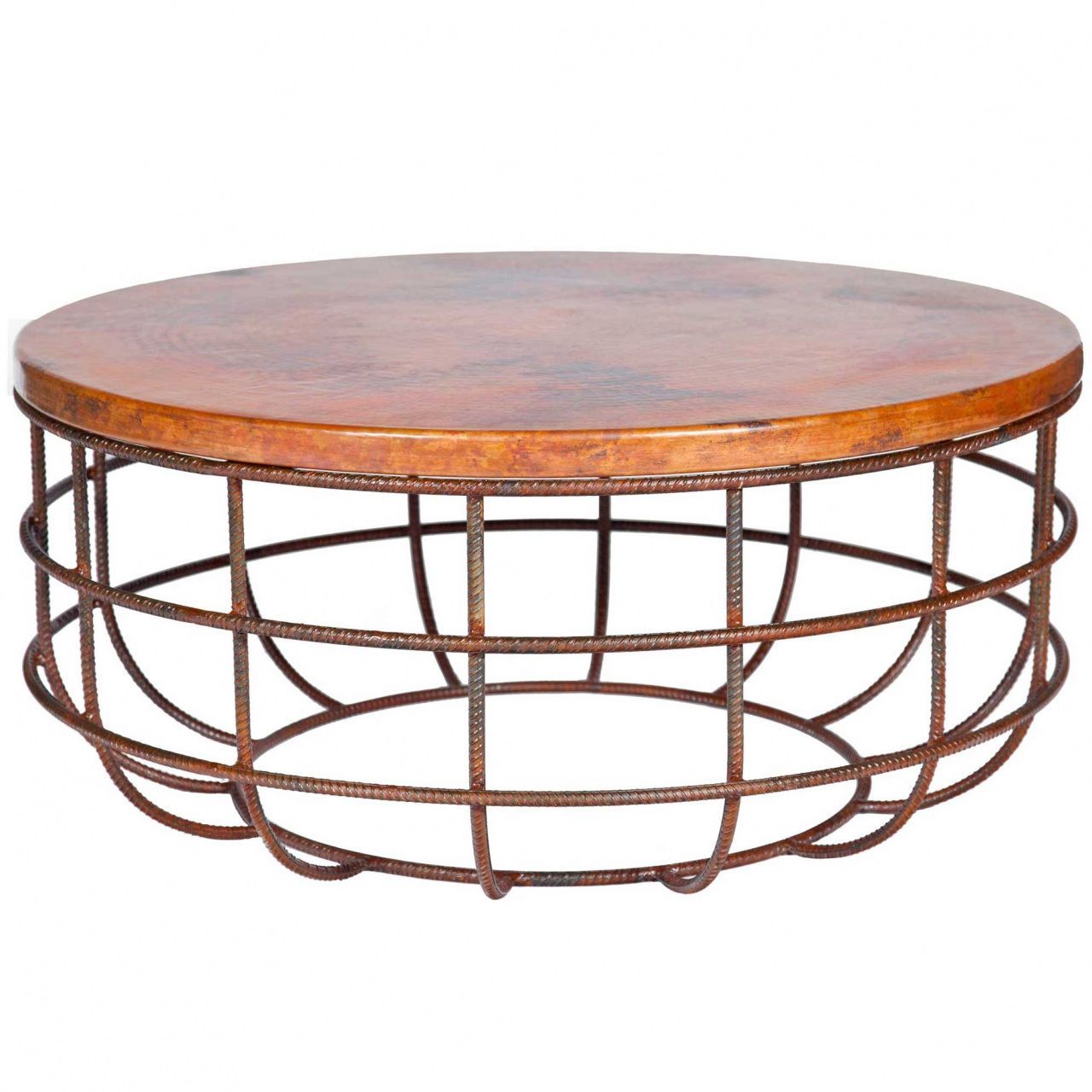 50+ Round Copper Coffee Table – Contemporary Modern In Round Iron Console Tables (Photo 20 of 20)