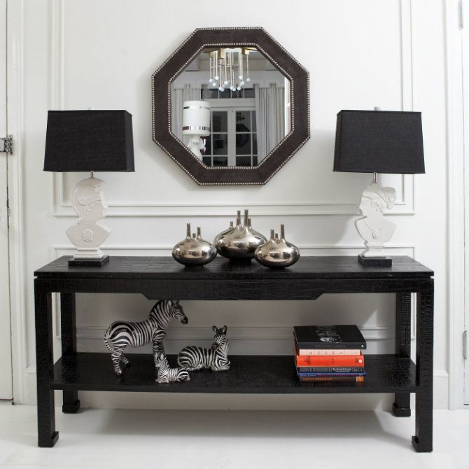 7 Black Console Table Ideas Within Acrylic Modern Console Tables (View 16 of 20)