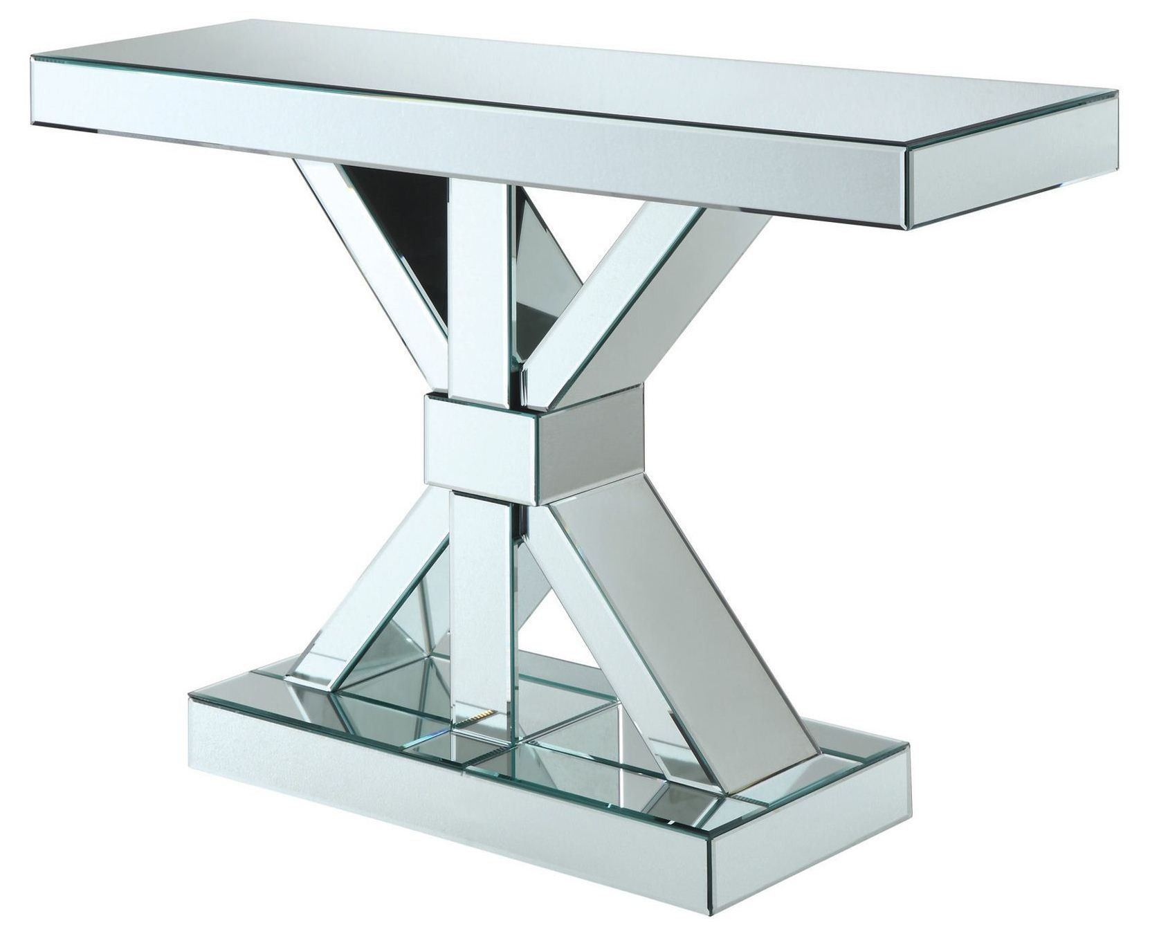 950191 Chrome Console Table – 1stopbedrooms. Throughout Chrome And Glass Rectangular Console Tables (Photo 1 of 20)