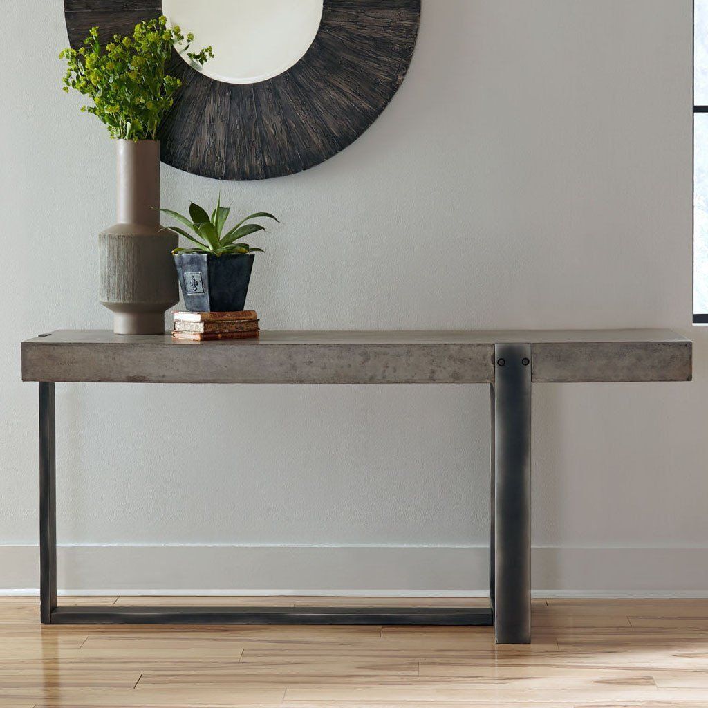 A Unique Piece, The Mercury Console Table Is Crafted From With Regard To Modern Concrete Console Tables (Photo 11 of 20)