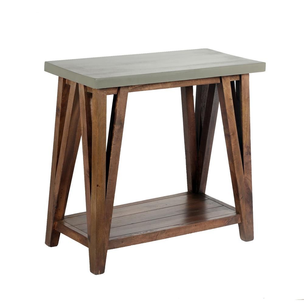 Alaterre Furniture Brookside 30 In. Light Gray/brown Intended For Wood Rectangular Console Tables (Photo 12 of 20)