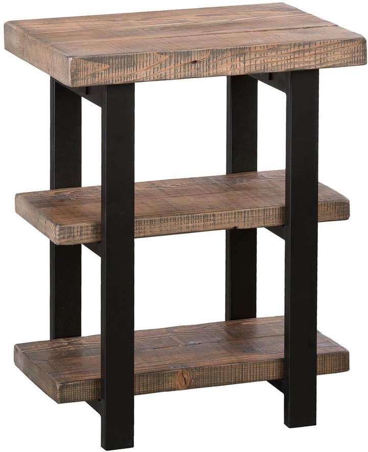 Alaterre Pomona Rustic 2 Shelf End Table | Table, Country For 2 Shelf Console Tables (View 3 of 20)