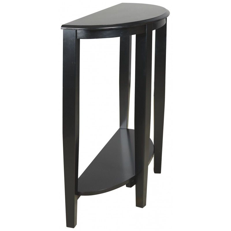 Altonwood – Black – Console Sofa Table Inside Black Round Glass Top Console Tables (View 3 of 20)