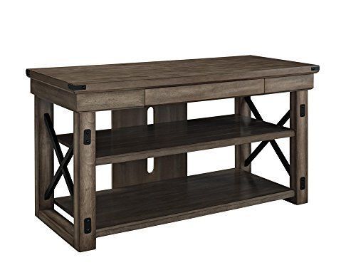 Altra Wildwood Wood Veneer 50" Tv Stand, Rustic Gray Inside Wood Veneer Console Tables (View 15 of 20)