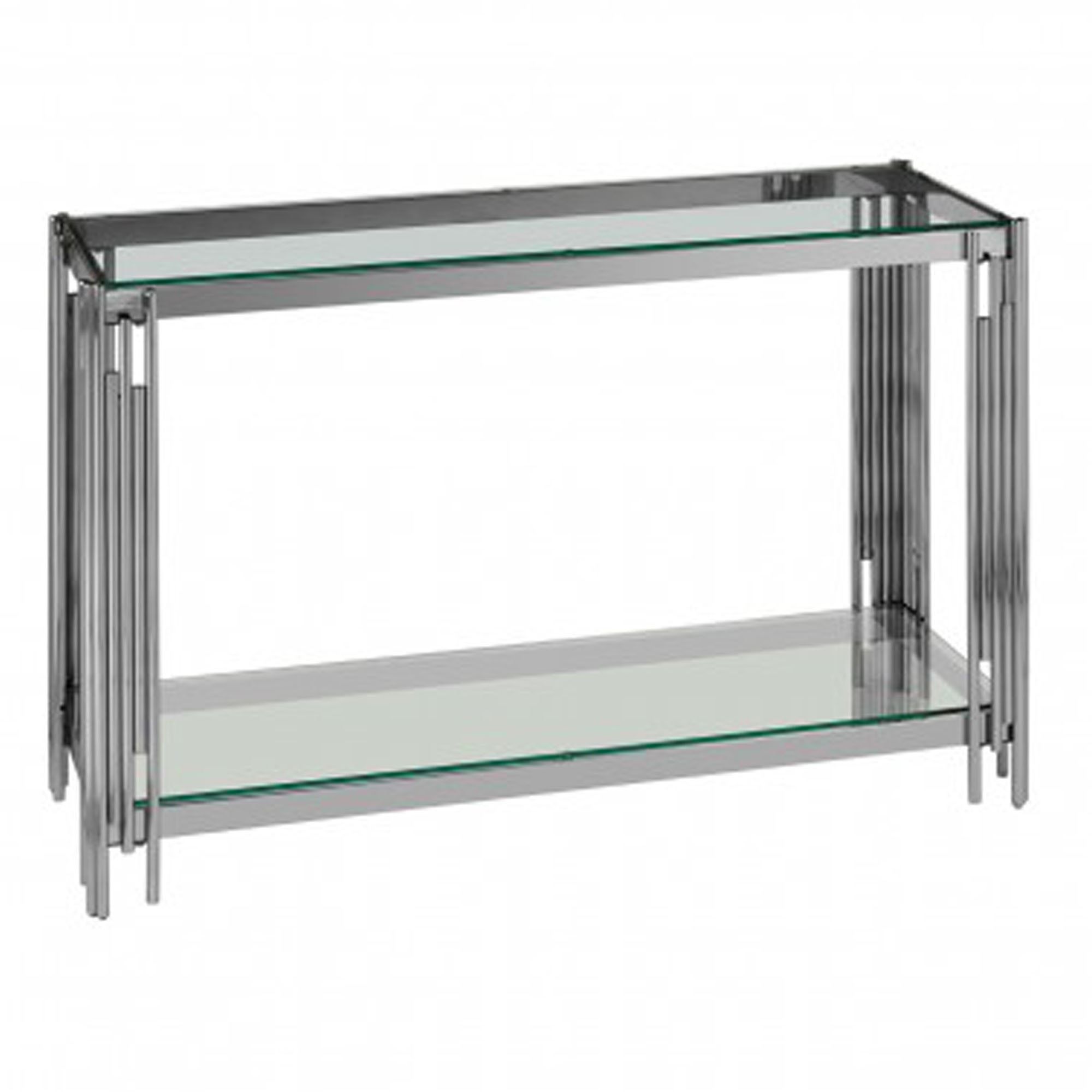 Alvaro Stainless Steel Console Table | Modern Console Tables For Stainless Steel Console Tables (Photo 7 of 20)