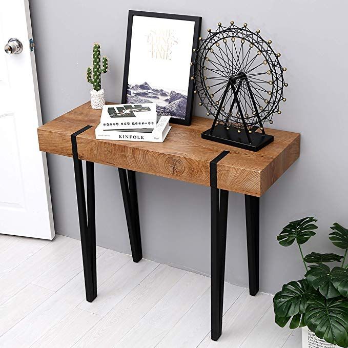 Amazon: Ivinta Modern Industrial Narrow Console Table Pertaining To Rustic Barnside Console Tables (View 9 of 20)