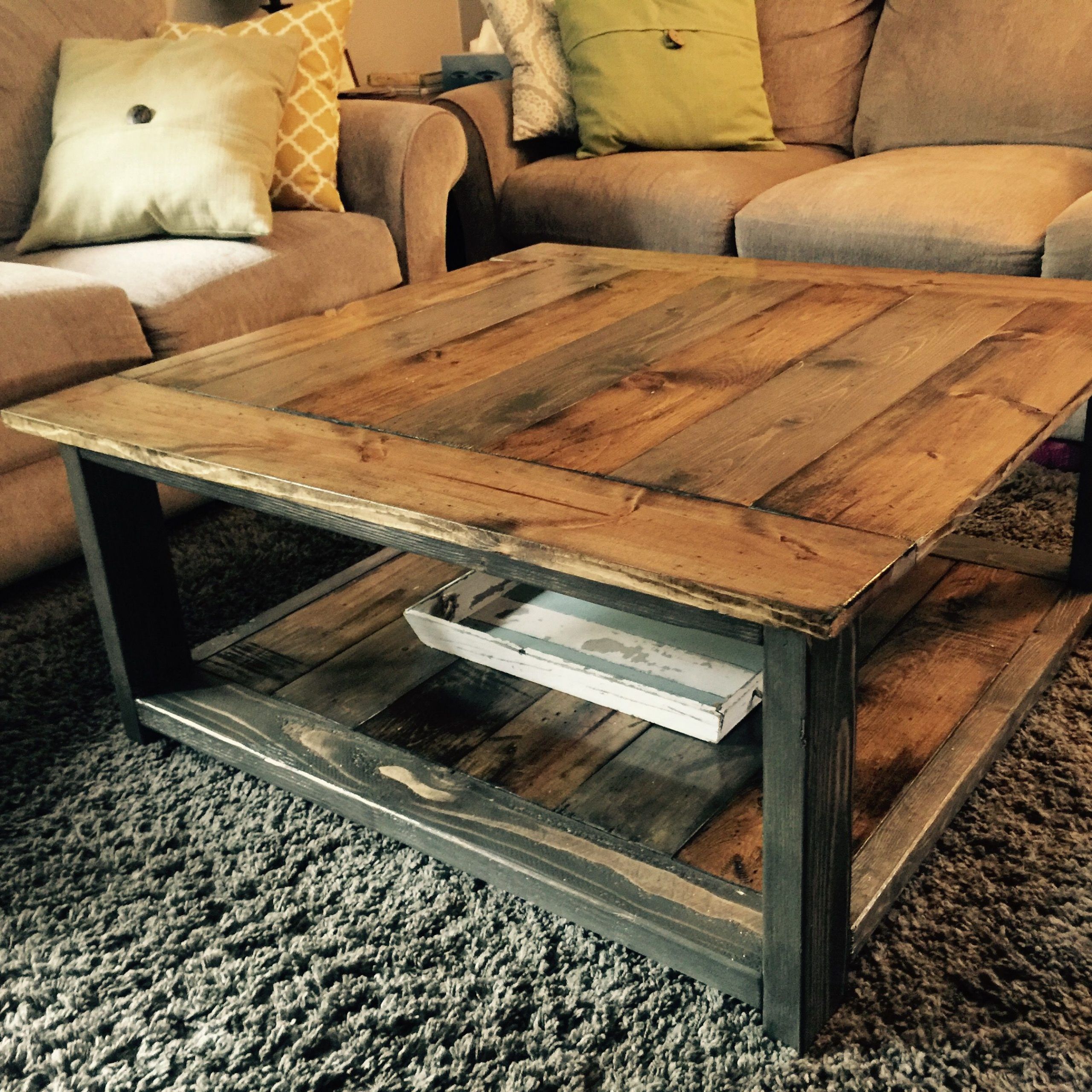 Ana White | Coffee Table Plans, Coffee Table Farmhouse Within Rustic Espresso Wood Console Tables (View 12 of 20)