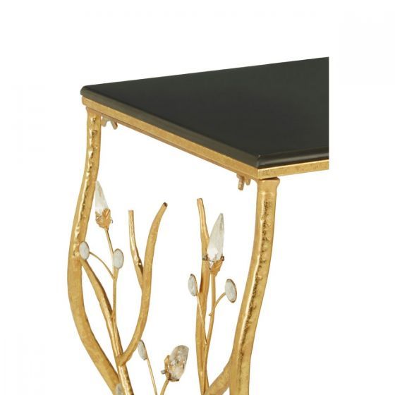 Andrea Rectangular Console Table With Black Top | Zurleys Throughout Rectangular Glass Top Console Tables (View 2 of 20)