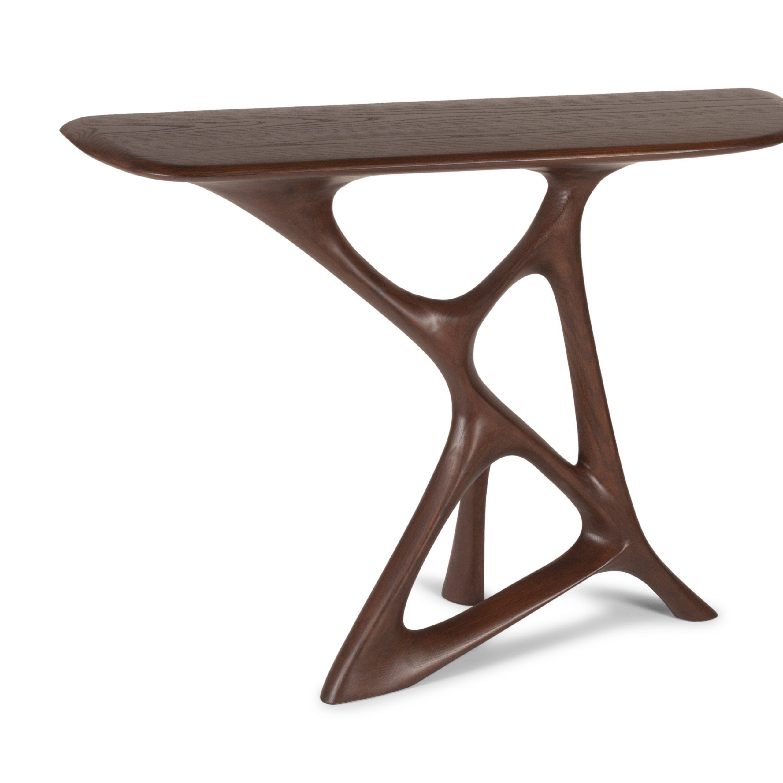 Anika Walnut Console Tableamorph || Tablesolid Ash Pertaining To Hand Finished Walnut Console Tables (View 5 of 20)