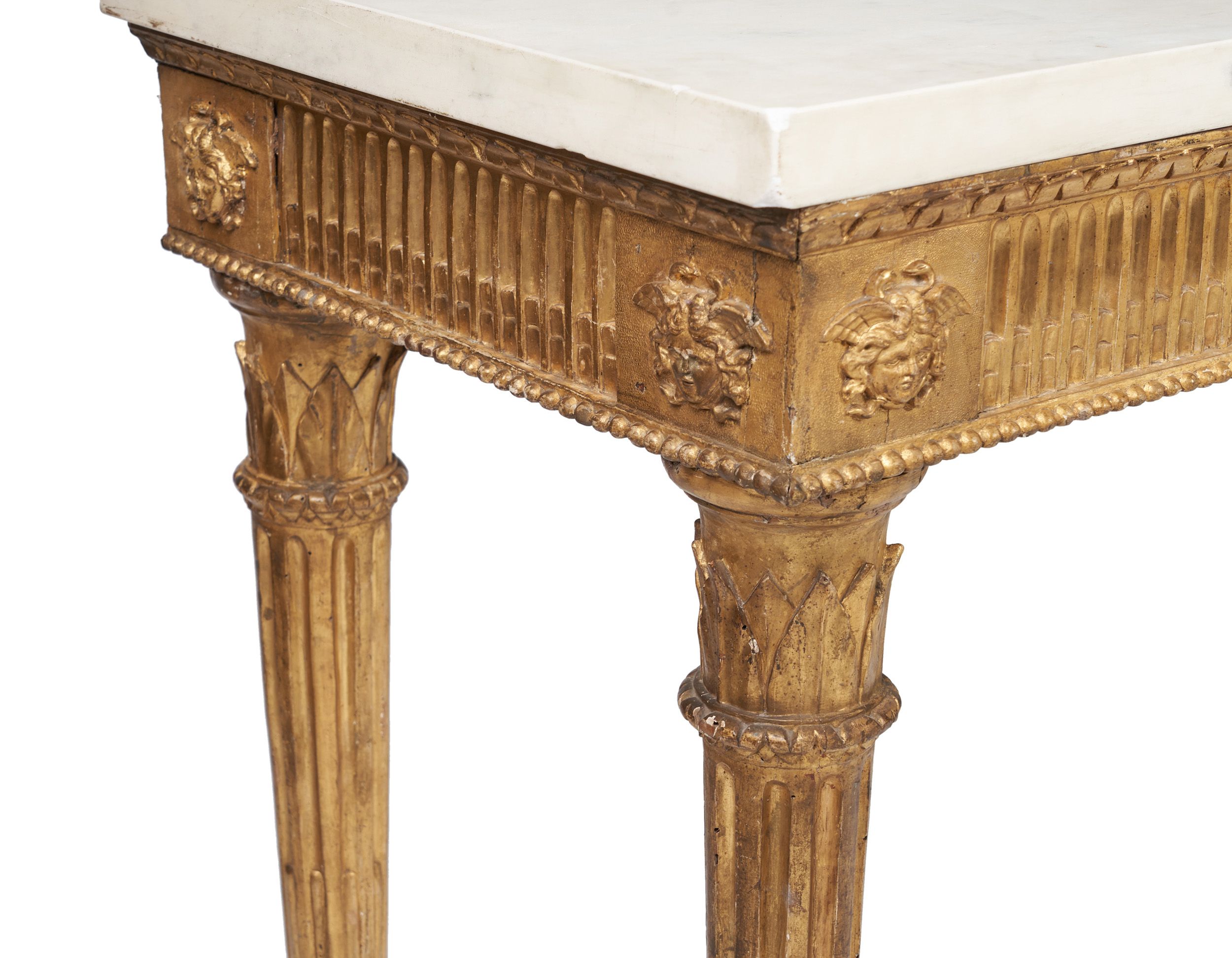 Antique Gilt Console Table In Antique Silver Metal Console Tables (Photo 20 of 20)