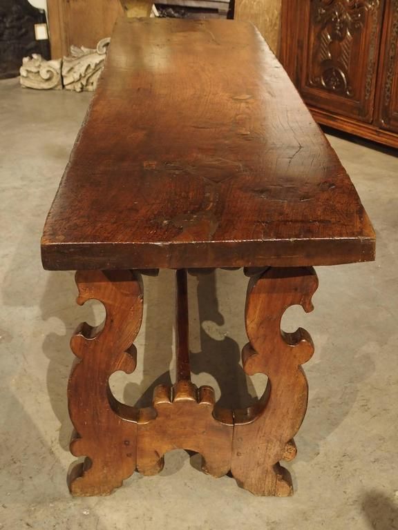 Antique Walnut Wood Console Table From Italy, 1600s At 1stdibs With Rustic Walnut Wood Console Tables (View 20 of 20)