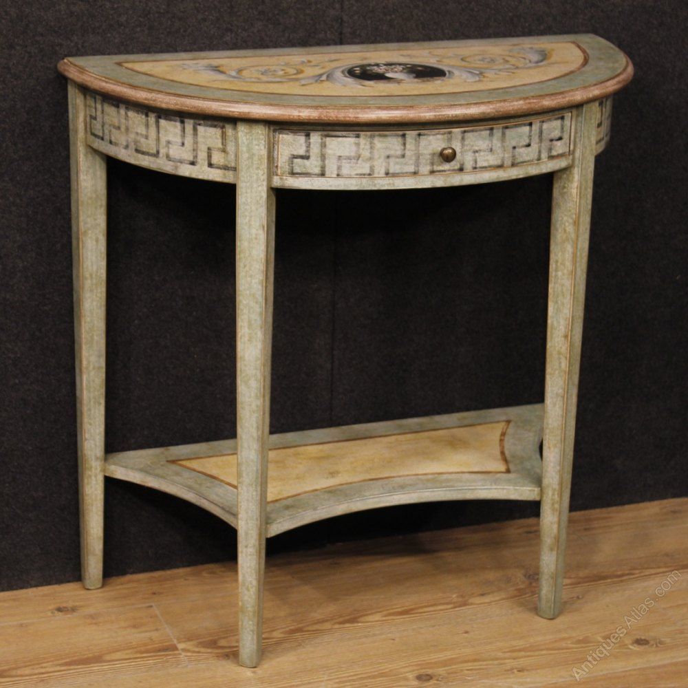 Antiques Atlas – Italian Console Table In Lacquered With Regard To Vintage Coal Console Tables (View 19 of 20)