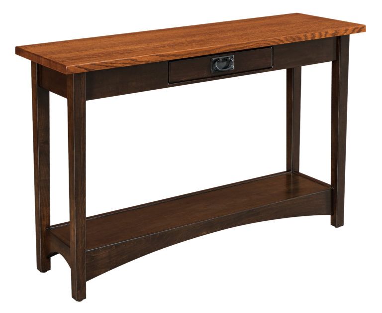 Arts & Crafts Open Sofa Table | Amish Solid Wood Sofa Intended For Espresso Wood Trunk Console Tables (Photo 19 of 20)
