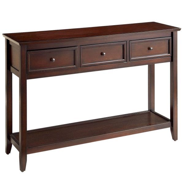 Ashington Mahogany Brown Console Table | Costa Rican Furniture With Brown Wood Console Tables (Photo 7 of 20)