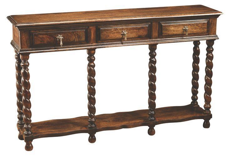 Barley Twist Console, Pecan | Barley Twist Furniture Within Warm Pecan Console Tables (View 5 of 20)