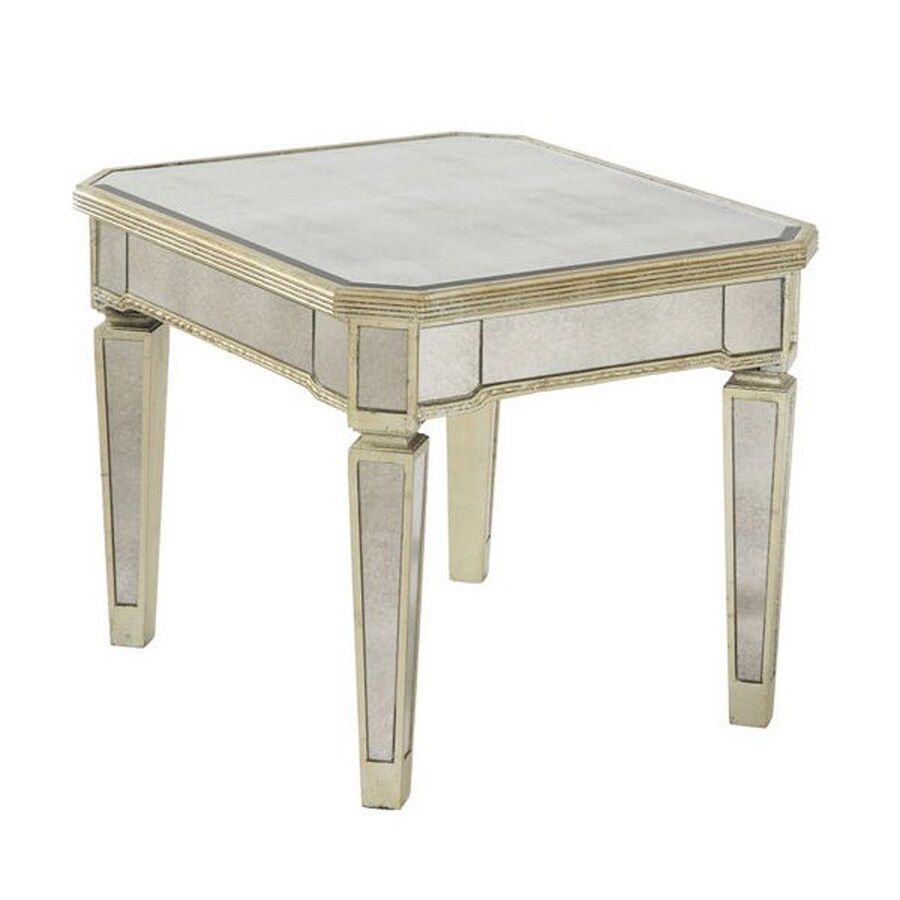 Bassett Mirror Company Borghese Silver Leaf Mirror Within Silver Leaf Rectangle Console Tables (Photo 6 of 20)