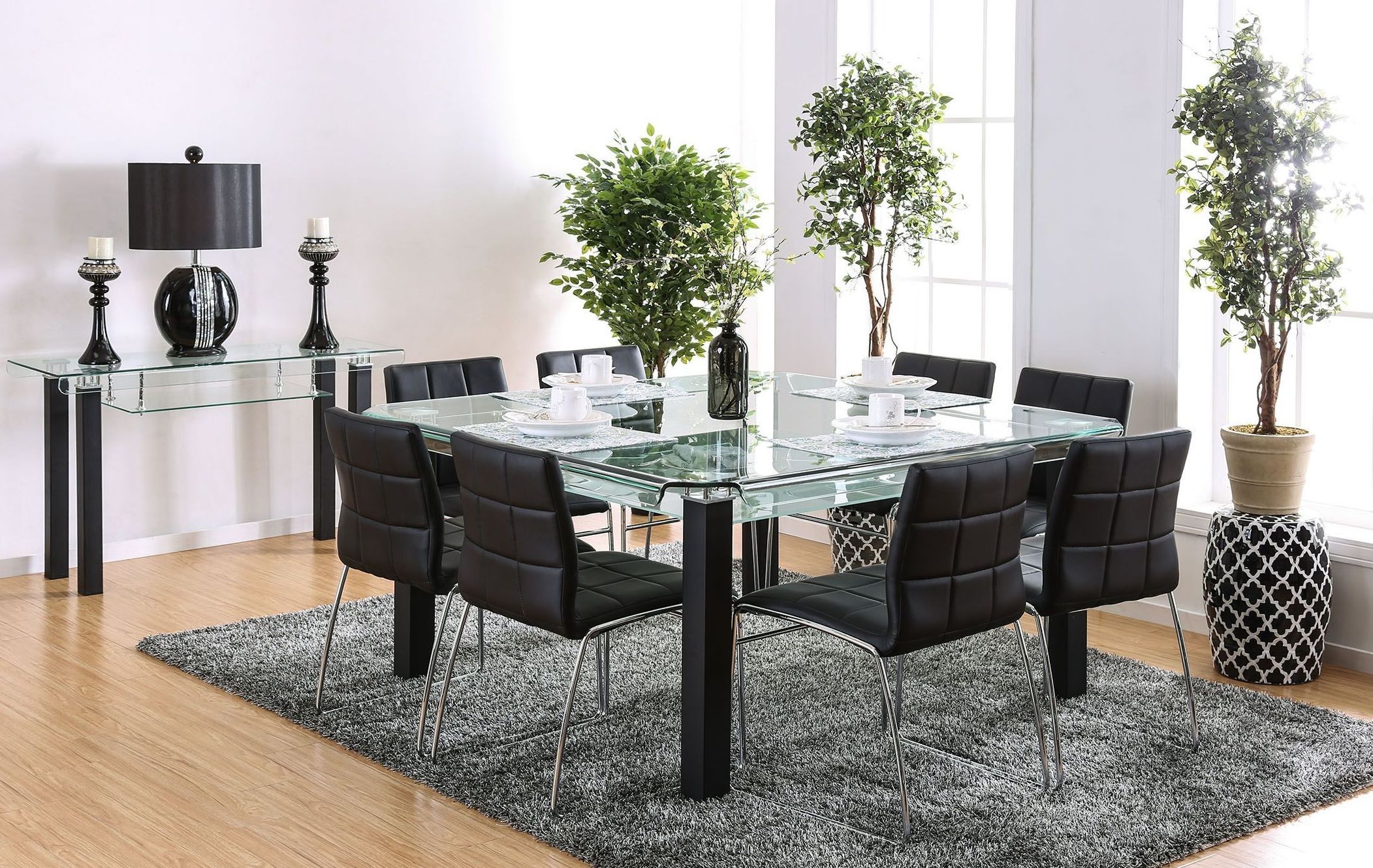 Batesland I Matte Black Square Dining Table – 1stopbedrooms (View 5 of 20)
