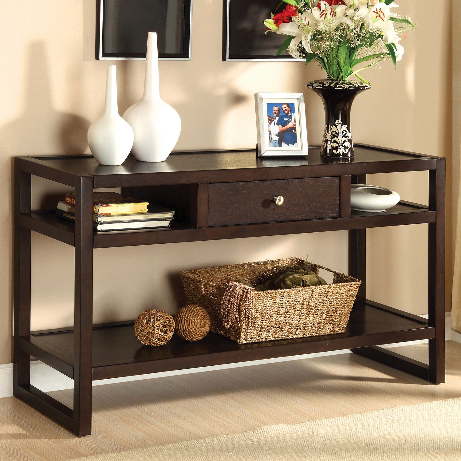Between Wood And Glass Long Console Tables – Homesfeed Intended For 2 Piece Modern Nesting Console Tables (View 2 of 20)