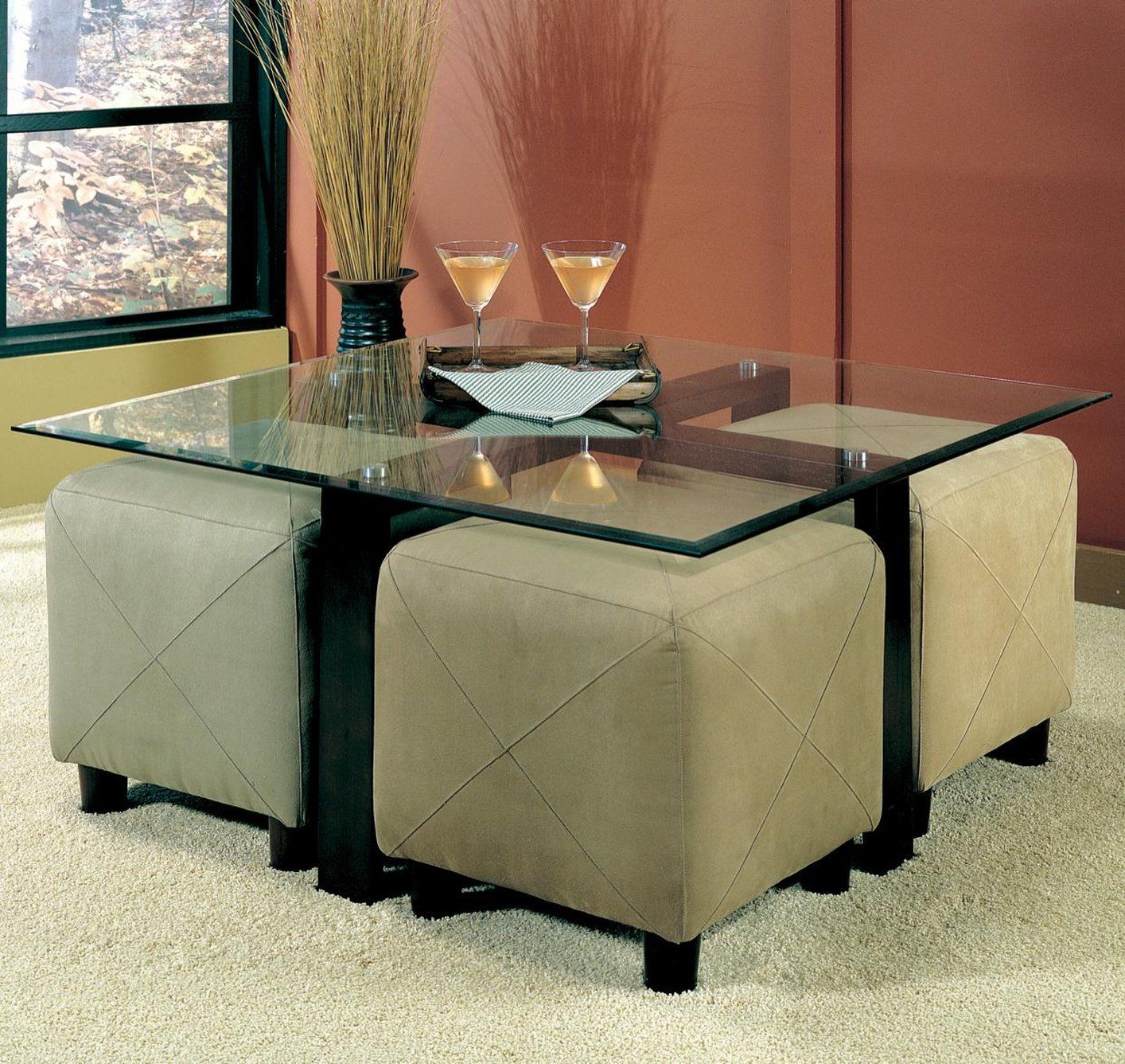 Black Glass Coffee Table – Steal A Sofa Furniture Outlet With Dark Coffee Bean Console Tables (Photo 1 of 20)