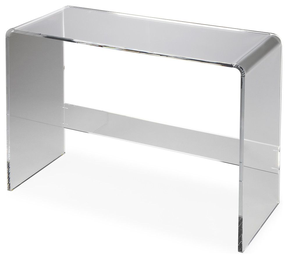 Butler Crystal Clear Acrylic Console Table – Contemporary For Clear Console Tables (Photo 4 of 20)