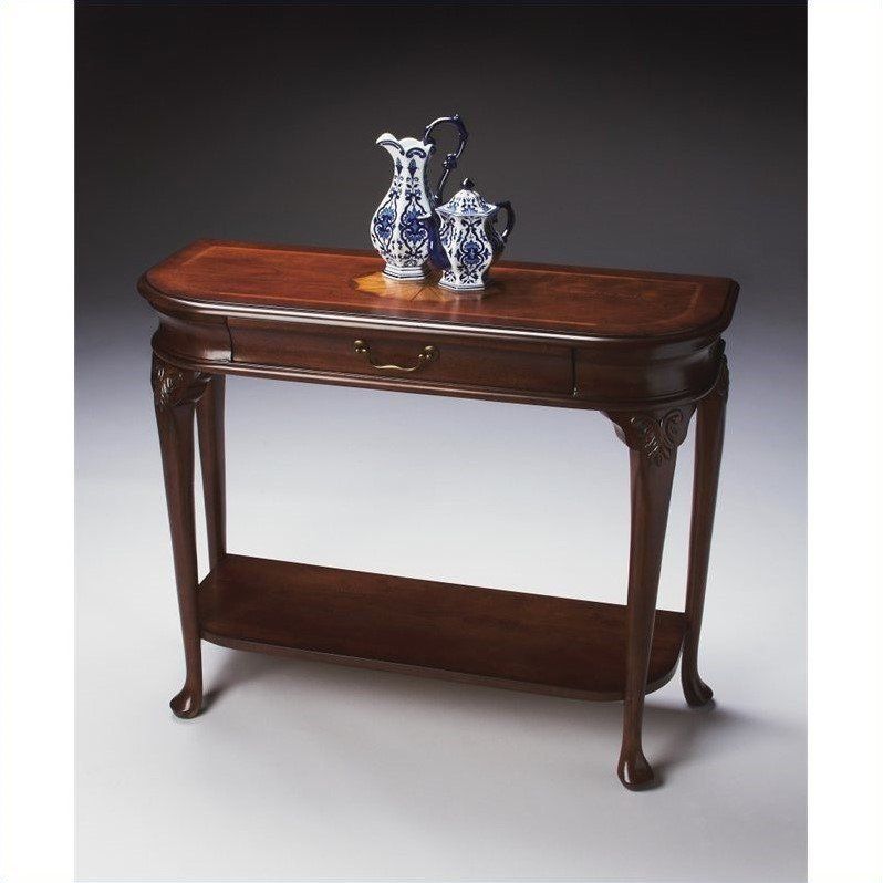 Butler Specialty Console Table In Plantation Cherry Finish Intended For Heartwood Cherry Wood Console Tables (View 3 of 20)
