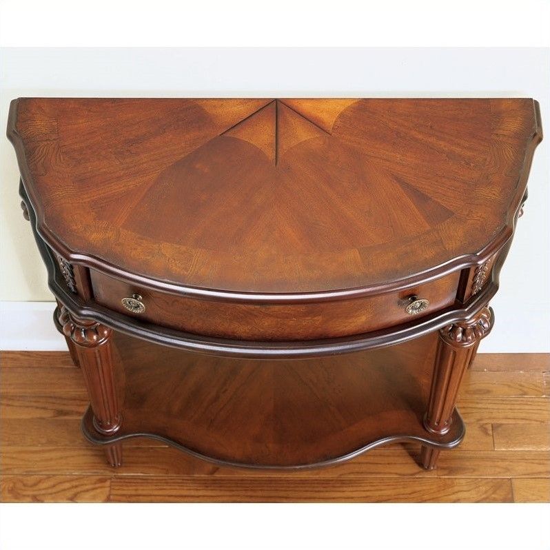 Butler Specialty Plantation Cherry Wood Console Table Pertaining To Heartwood Cherry Wood Console Tables (View 13 of 20)