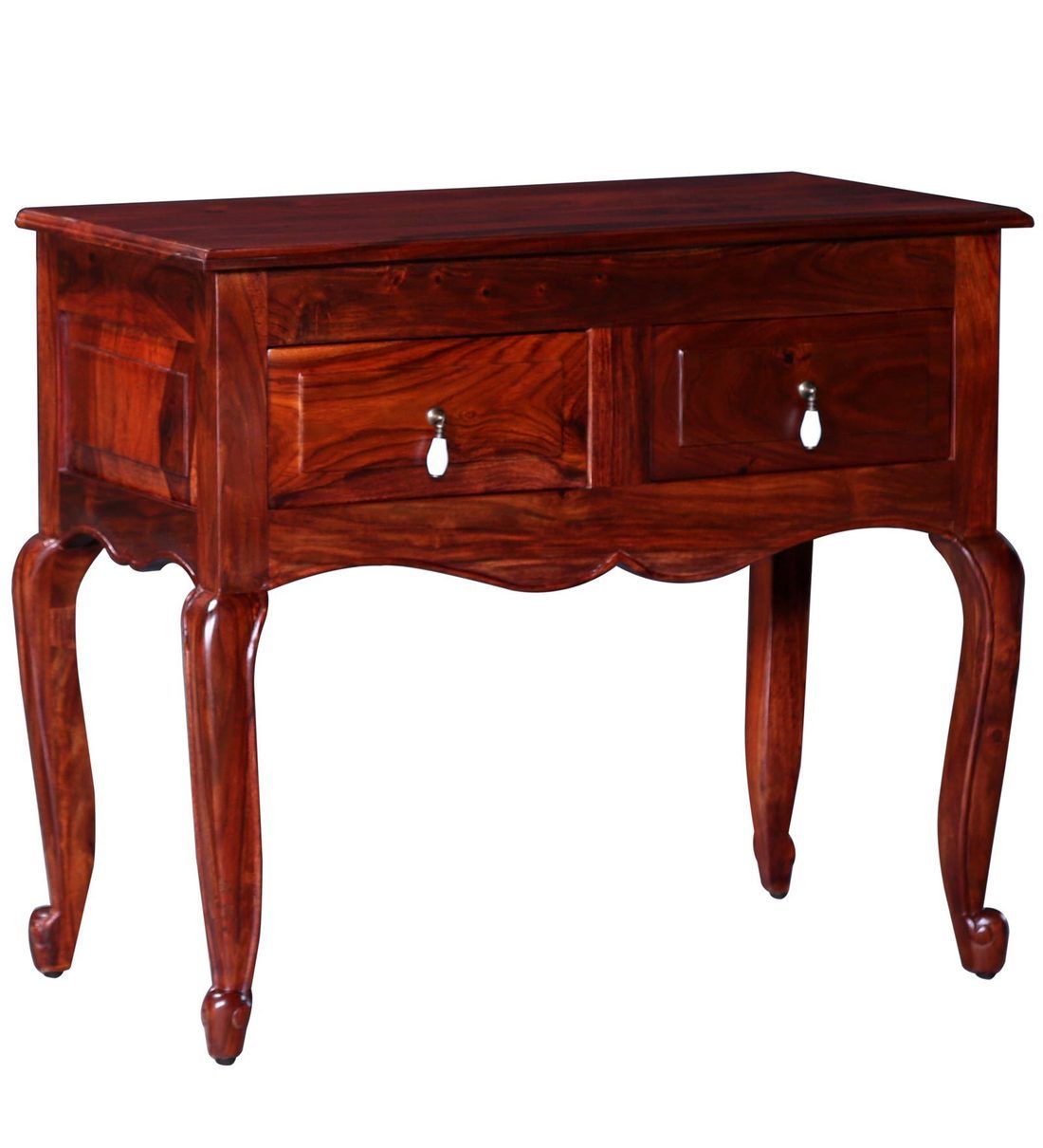 Buy Clifford Solid Wood Console Table In Honey Oak Finish In Honey Oak And Marble Console Tables (View 7 of 20)