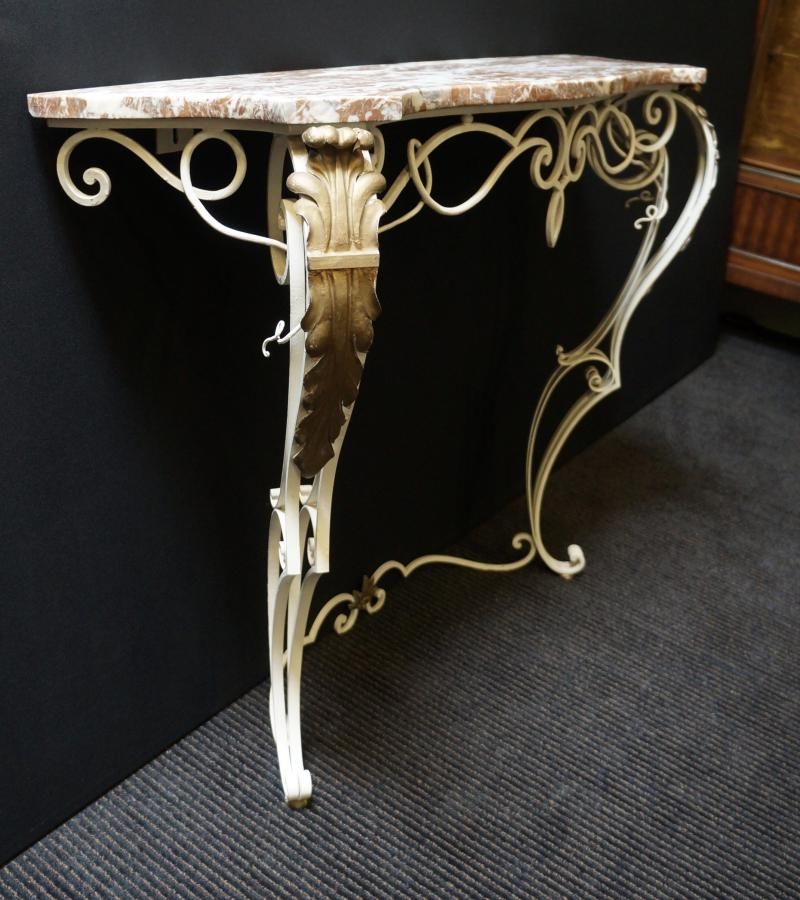 Buy French Wrought Iron Console Table From Seanic Antiques For Wrought Iron Console Tables (View 19 of 20)