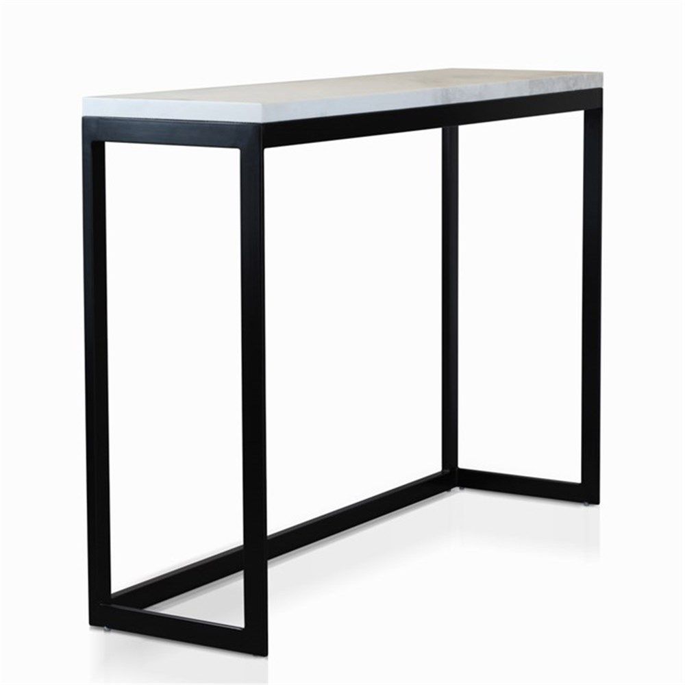 Byron Faux White Marble Console | Sale | James Lane Australia Regarding Faux White Marble And Metal Console Tables (View 12 of 20)