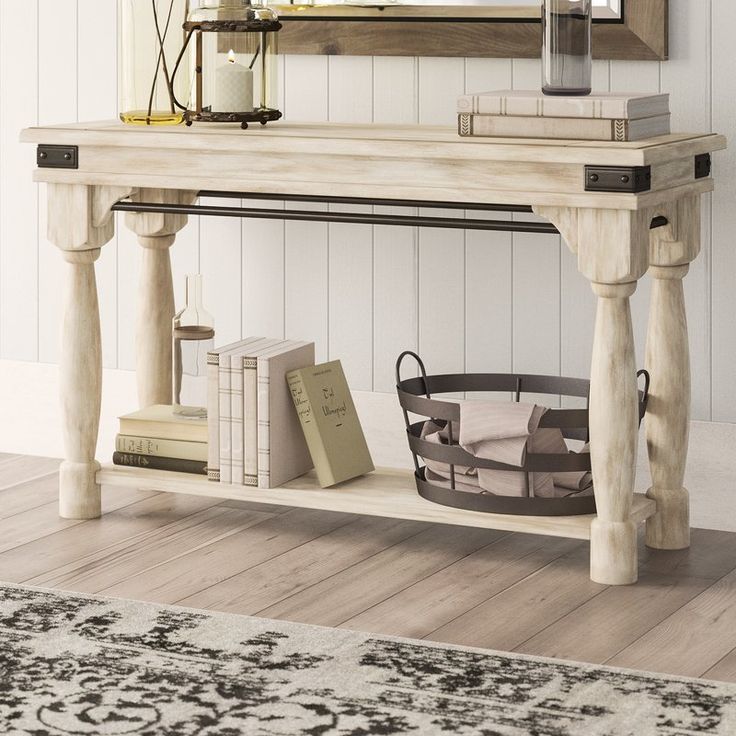 Calila Rustic Console Table | Rustic Console Tables For Rustic Oak And Black Console Tables (Photo 11 of 20)