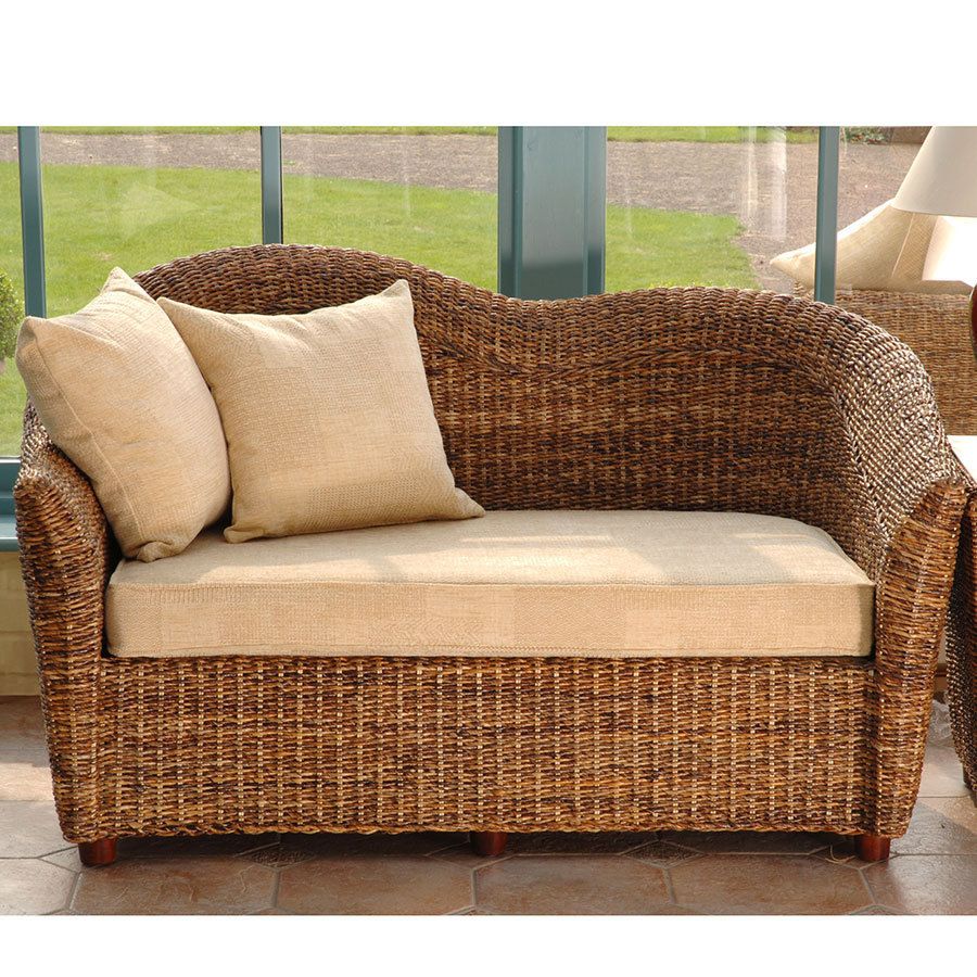 Cane Conservatory Furniture Laluna Sofa|cane Sofa – Candle Intended For Natural Woven Banana Console Tables (View 17 of 20)