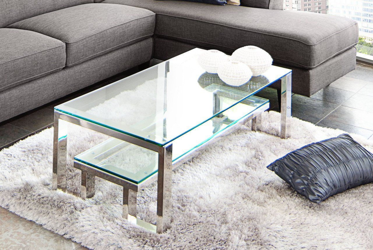 Carlsbad Console Table With Clear Glass Top With Shelf For Clear Glass Top Console Tables (View 13 of 20)