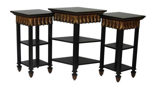 Carved 3 Tier Console Table Throughout 3 Tier Console Tables (Photo 16 of 20)