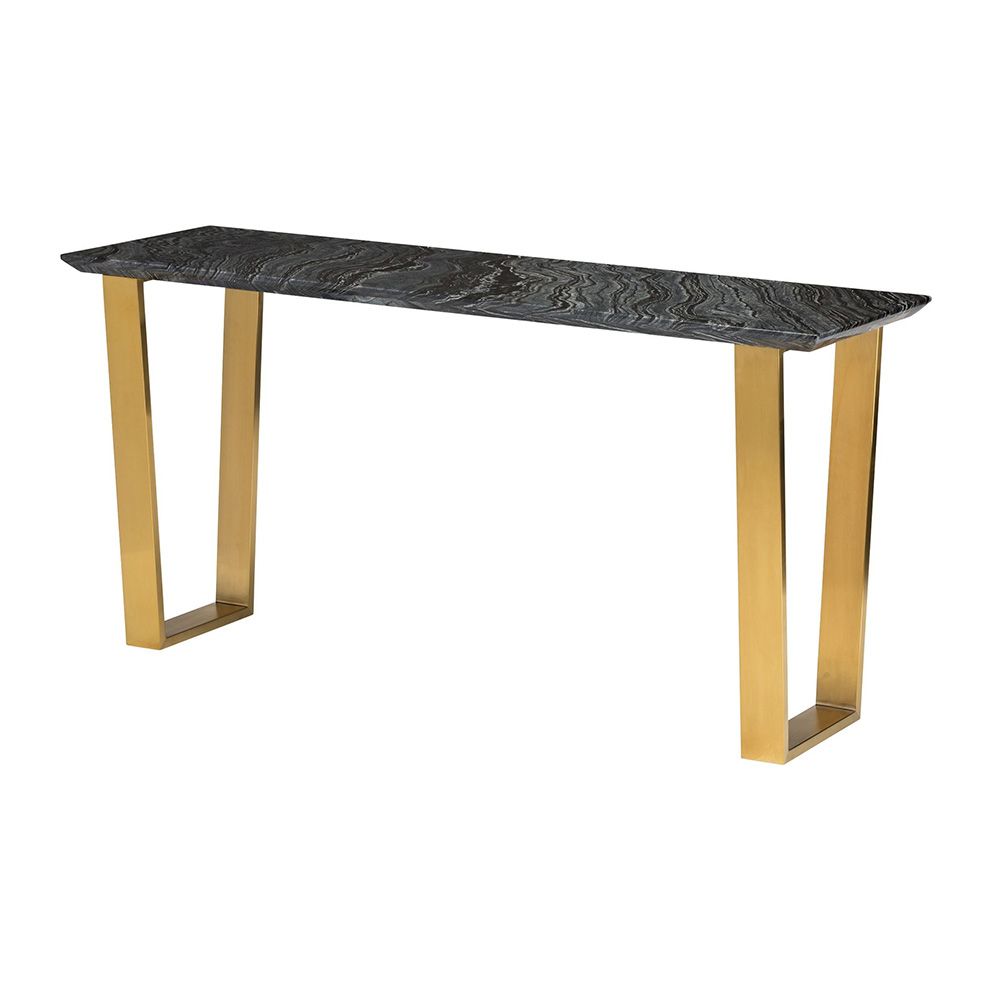 Catrine Console Table – Black Gold – Rouse Home Pertaining To Black And Gold Console Tables (Photo 5 of 20)